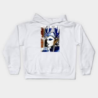 Venice Carnival. Snow Queen mask Kids Hoodie